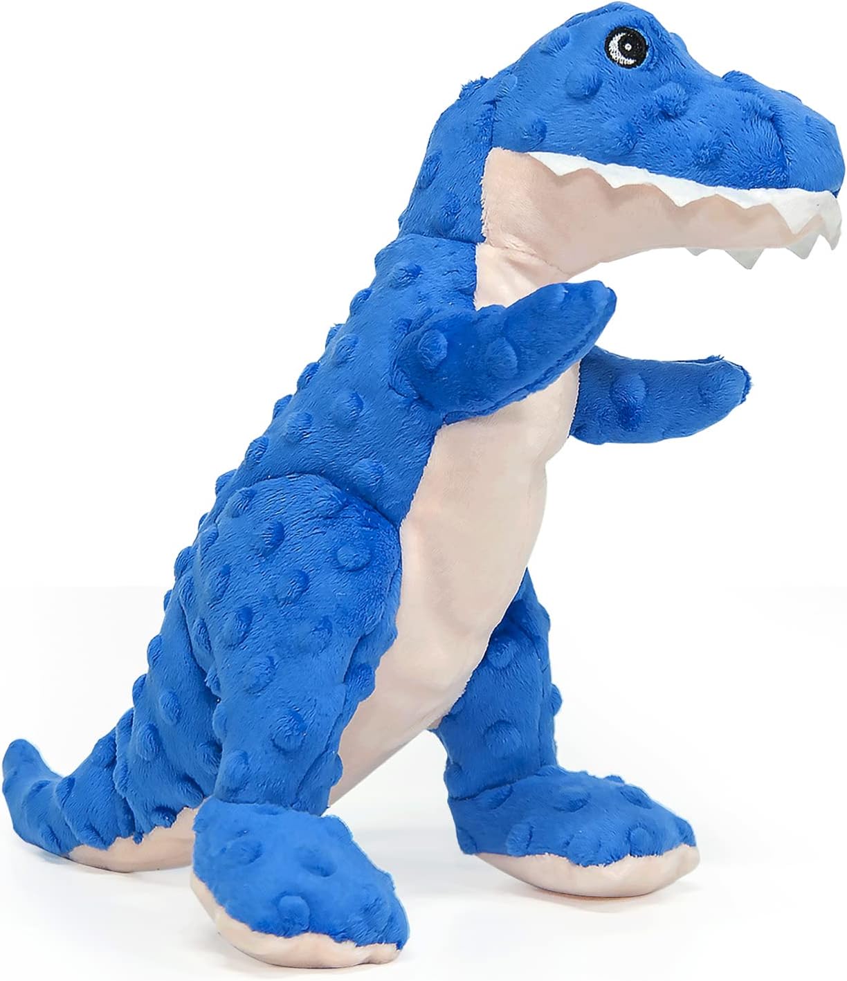 Dog Toys Dinosaur Dog Toy Blue Stuffed Animals Chew Toy Plush Squeaky Dog Birthday Toys for Small Large Big Dogs