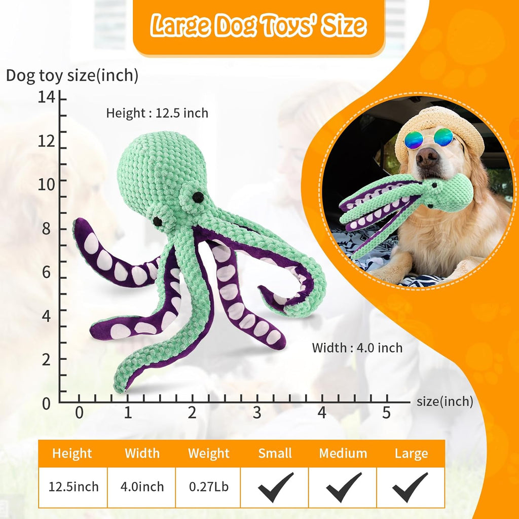 Large Squeaky Dog Toys- Plush Dog Toys with Soft Fabric for Small, Medium, and Large Dogs Daily Companionship
