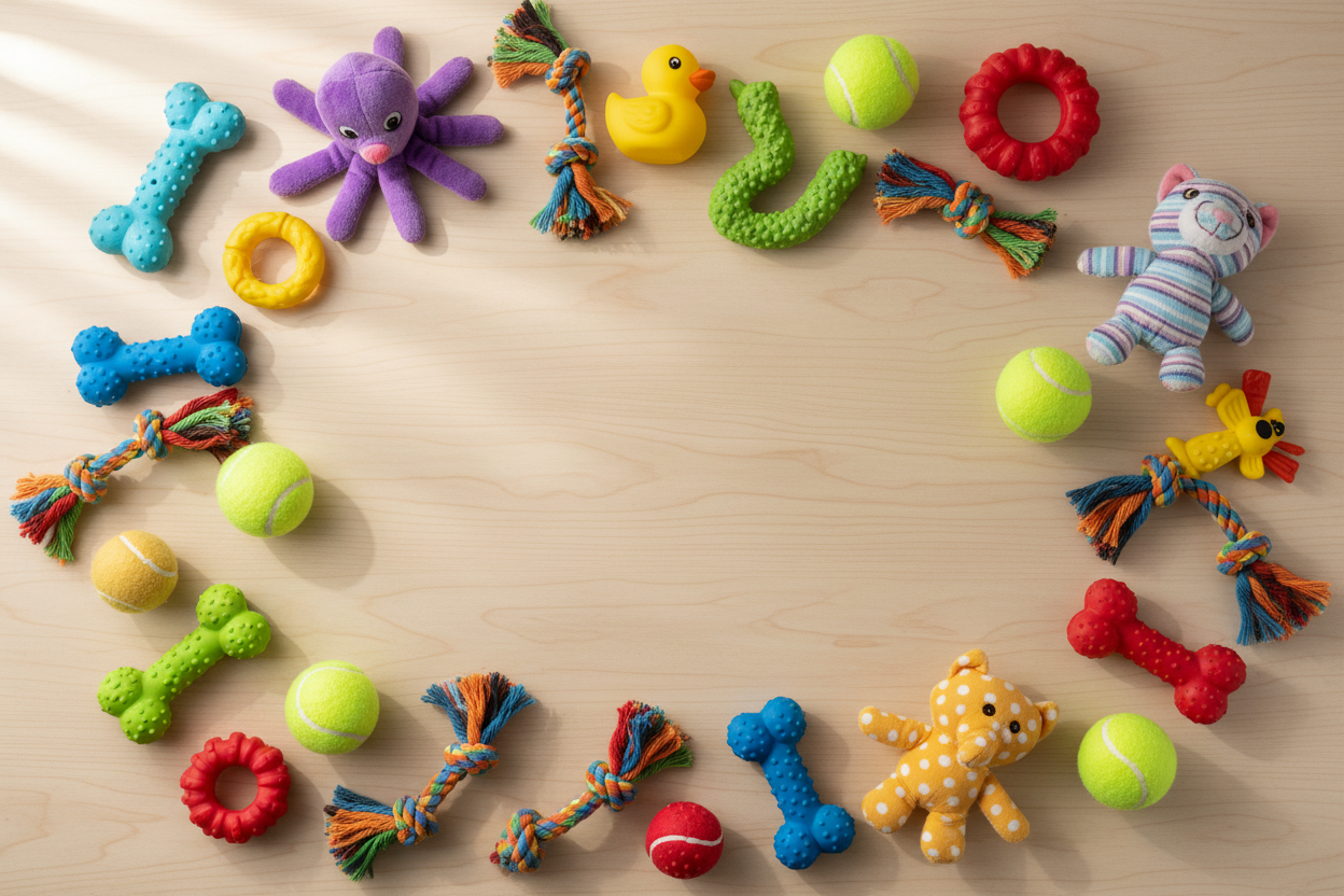 Pet toy background image